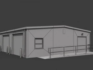 industrial buildings pack 3D Model