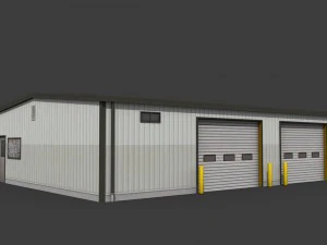 industrial buildings pack 3D Model
