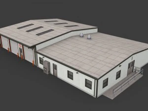 industrial buildings pack 3D Model