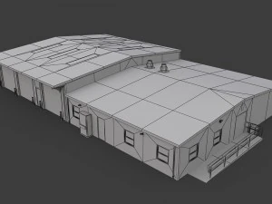 industrial buildings pack 3D Model