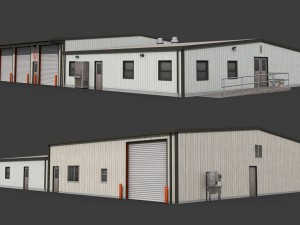 industrial buildings pack 3D मॉडल