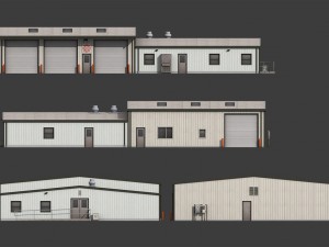 industrial buildings pack 3D मॉडल