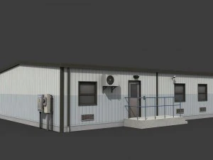 industrial buildings pack 3D Model