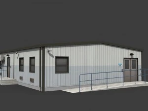 industrial buildings pack 3D Model