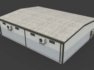 industrial buildings pack 3D Model