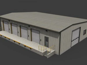 industrial buildings pack 3D Model
