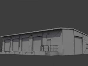 industrial buildings pack 3D Model