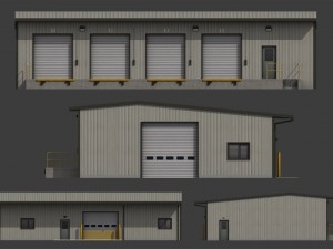 industrial buildings pack 3D मॉडल