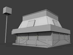 fastfood restaurants pack 3D Model