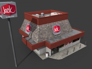 fastfood restaurants pack 3D Model