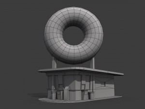 fastfood restaurants pack 3D Model
