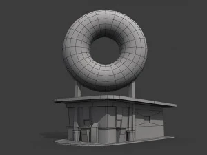 fastfood restaurants pack 3D Model