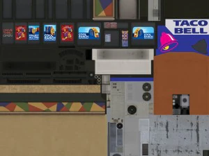 fastfood restaurants pack 3D Model