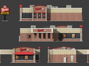 fastfood restaurants pack 3D Model