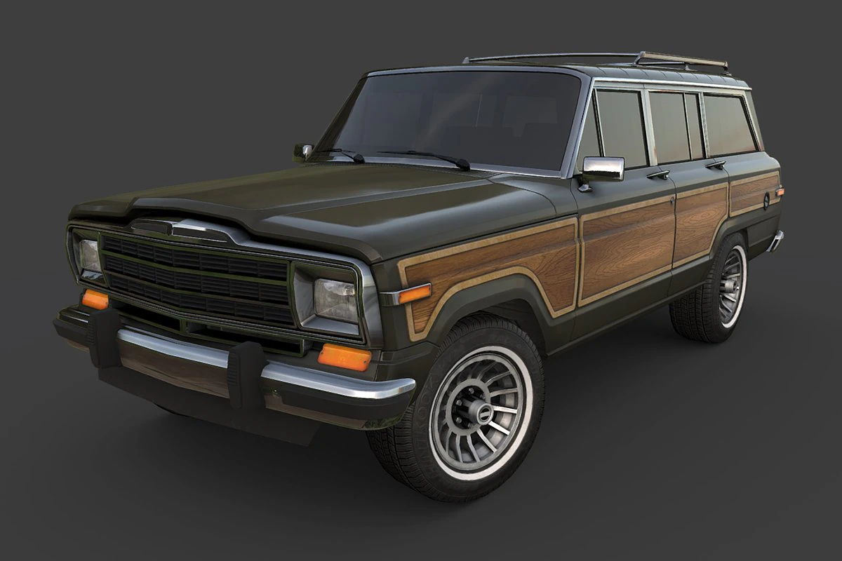 1991 jeep wagoneer 3D Model .c4d .max .obj .3ds .fbx .stl .blend 