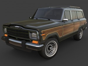 1991 jeep wagoneer Modelo 3D