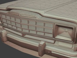 1991 jeep wagoneer 3D Model