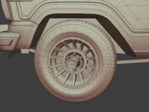 1991 jeep wagoneer 3D Model