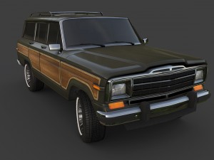 1991 jeep wagoneer 3D 모델