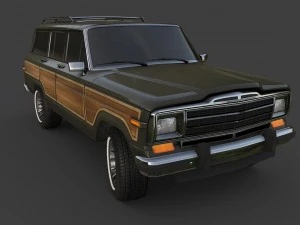 1991 jeep wagoneer 3D Model