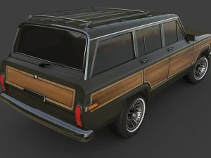 1991 jeep wagoneer 3D Model