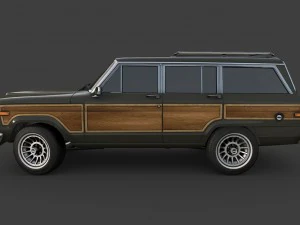 1991 jeep wagoneer 3D Model