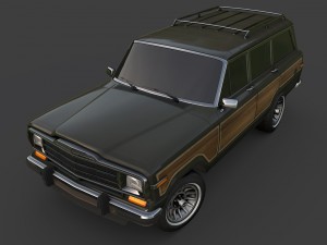 1991 jeep wagoneer 3D 모델