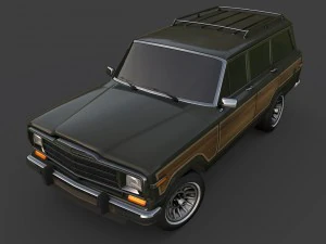 1991 jeep wagoneer 3D Model