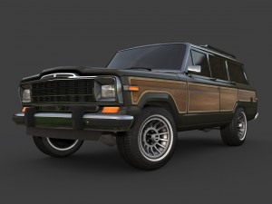 1991 jeep wagoneer 3D 모델