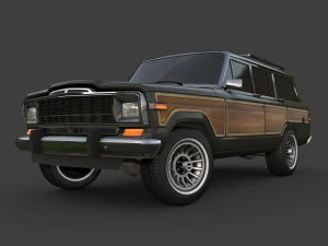 1991 jeep wagoneer 3D Model