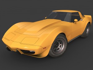 1978 chevrolet corvette 3Dモデル