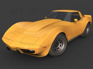 Chevrolet Corvette uit 1978 3D Model