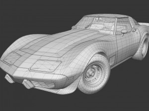 1978 chevrolet corvette 3D मॉडल