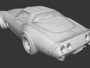 1978 chevrolet corvette 3D मॉडल
