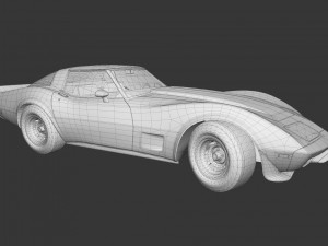 1978 chevrolet corvette 3D मॉडल
