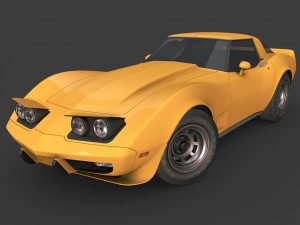 1978 chevrolet corvette 3D मॉडल