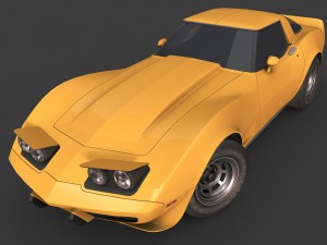 1978 chevrolet corvette 3D मॉडल