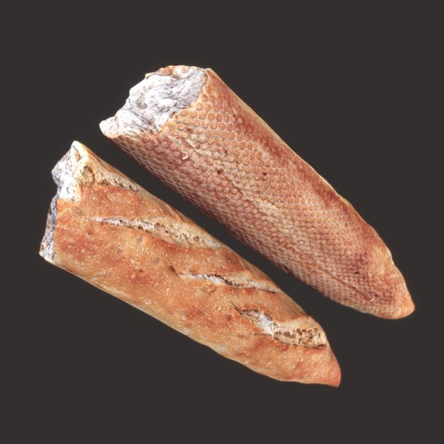 baguette cut 3Dモデル .c4d .max .obj .3ds .fbx .stl .blend