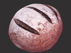갈색 빵 3D 모델