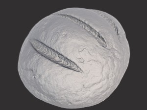 brown bread Modello 3D