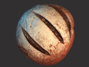 brown bread Modello 3D