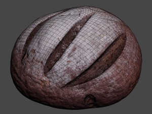 brown bread Modello 3D