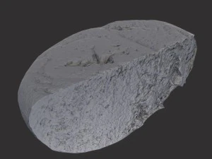 brown bread cut 3D Model