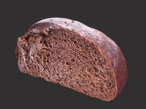 brown bread cut 3D Model