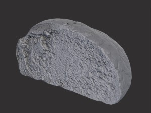 brown bread cut 3D Model