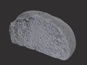 brown bread cut 3D Model