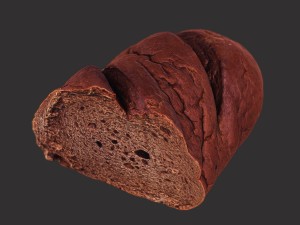 brown loaf of bread cut 3Dモデル