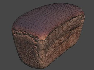 soviet brick bread 3D Model
