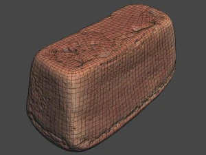 soviet brick bread 3D Model