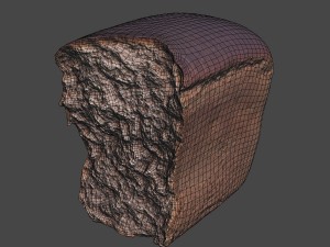 soviet brick bread cut Model 3D